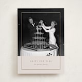 "Classic Border" - Holiday Cards in Almond by Brianne Larsen - Front