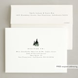 "fall of snow" - Holiday Cards in Evergreen by Anastasia Makarova - FREE Recipient Addressing