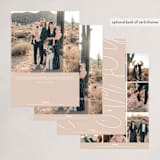 "Merry Christmas Extended" - Holiday Cards in Snow by Katy Shen - Back of Card Options