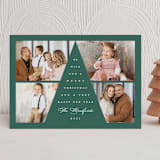"Tree Top" - Holiday Cards in Emerald by Lauren Chism - Front