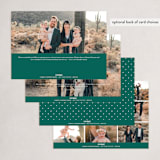 "Tree Top" - Holiday Cards in Emerald by Lauren Chism - Back of Card Options