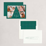 "Tree Top" - Holiday Cards in Emerald by Lauren Chism - Assembled