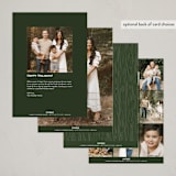 "Seppele" - Holiday Cards in Evergreen by Ashley DeMeyere - Back of Card Options