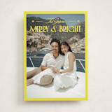"Bright and Cheery" - Holiday Cards in Lemon by Jenna Holcomb - Front