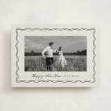 "Wavy Vintage" - Holiday Cards in Eggnog by Brianne Larsen - Front