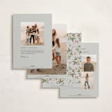 "Faubourg" - Holiday Cards in Snow by Leia Matt - Back of Card Options