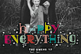 "Colorful Happy Everything" - Holiday Cards in Rainbow by fatfatin - Close-Up