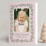 "Sketched Holly" - Holiday Cards in Candy by frau brandt - Folded Card