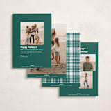 "Joyful Beauty" - Holiday Cards in Cranberry by Stacey Day - Back of Card Options