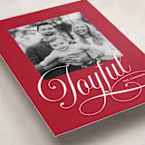 "Joyful Beauty" - Holiday Cards in Cranberry by Stacey Day - Detail