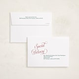 "Joyful Beauty" - Holiday Cards in Cranberry by Stacey Day - FREE Recipient Addressing