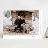 "Side Wrap" - Holiday Cards in Snow by Nicole Walsh - Front