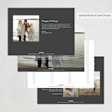 "Side Wrap" - Holiday Cards in Snow by Nicole Walsh - Back of Card Options