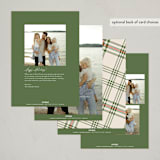 "Tartan Plaid" - Holiday Cards in Christmas Morning by Megan Cash - Back of Card Options