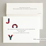 "Tartan Joy" - Holiday Cards in Ruby by Erin Deegan - FREE Recipient Addressing