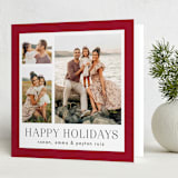 "Plaster" - Holiday Cards in Cherry Cordial by 2birdstone - Folded Card