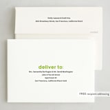 "Stand Out" - Holiday Cards in Lime by Lisa Assenmacher - FREE Recipient Addressing