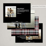 "Top Holiday" - Holiday Cards in Coal by Ashlee Townsend - Back of Card Options