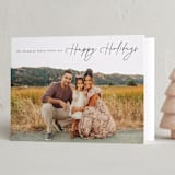 "Top Holiday" - Holiday Cards in Coal by Ashlee Townsend - Folded Card