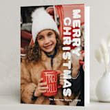 "Merry Christmas Stamp" - Holiday Cards in Snow by Jayne Alfieri - Folded Card