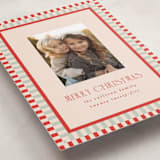 "Modern Plaid" - Holiday Cards in Tomato by Julie Murray - Detail