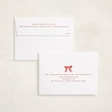 "Modern Plaid" - Holiday Cards in Tomato by Julie Murray - FREE Recipient Addressing