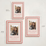 "Modern Plaid" - Holiday Cards in Tomato by Julie Murray - Formats Available