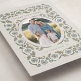 "heritage wrap" - Holiday Cards in Cottage Blue by Jen Owens - Detail