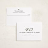 "heritage wrap" - Holiday Cards in Cottage Blue by Jen Owens - FREE Recipient Addressing