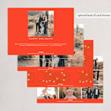 "Outlined Foliage" - Holiday Cards in Scarlet by Genna Blackburn - Back of Card Options