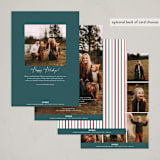 "Round and Round" - Holiday Cards in Emerald by Lauren Chism - Back of Card