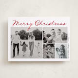 "Handdrawn Christmas" - Holiday Cards in Cherry by Kelly Schmidt - Front