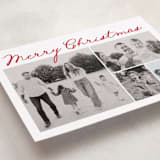 "Handdrawn Christmas" - Holiday Cards in Cherry by Kelly Schmidt - Detail