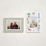 "Beach Holidays" - Holiday Cards in Sea Salt by Sarah Knight - Photo Orientation Options