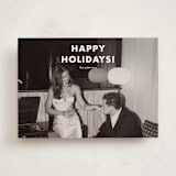 "Simple greetings" - Holiday Cards in Snowfall by Stacey Meacham - Front