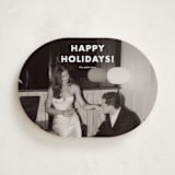 "Simple greetings" - Holiday Cards in Snowfall by Stacey Meacham - Front