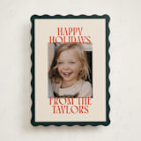 "Cheerful Stack" - Holiday Cards in Mistletoe by Ekko Studio - Front