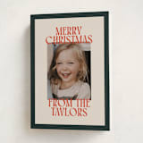 "Cheerful Stack" - Holiday Cards in Mistletoe by Ekko Studio - Folded Card