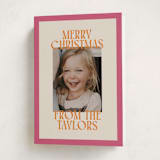 "Cheerful Stack" - Holiday Cards in Gumdrop by Ekko Studio - Folded Card