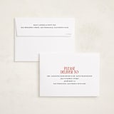 "Cheerful Stack" - Holiday Cards in Mistletoe by Ekko Studio - FREE Recipient Addressing
