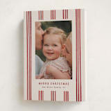 "painted lines" - Holiday Cards in Berry by Christy Hy Lee - Folded Card