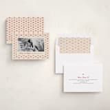"poinsettia tile" - Holiday Cards in Candy Cane by Kanika Mathur - Assembled