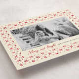 "poinsettia tile" - Holiday Cards in Candy Cane by Kanika Mathur - Detail