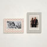 "poinsettia tile" - Holiday Cards in Candy Cane by Kanika Mathur - Photo Orientation Options