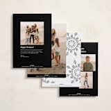 "many times" - Holiday Cards in Coal by Angela Marzuki - Back of Card Options