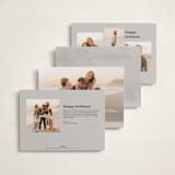 "Airy" - Holiday Cards in Ecru by Dana Duricekova - Back of Card Options