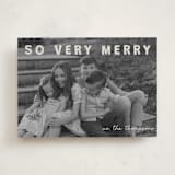 "merry greeting" - Holiday Cards in Cream by Jenny Millington - Front