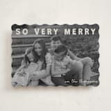 "merry greeting" - Holiday Cards in Cream by Jenny Millington - Front