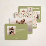 "merry greeting" - Holiday Cards in Cream by Jenny Millington - Back of Card Options
