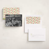 "merry greeting" - Holiday Cards in Cream by Jenny Millington - Assembled